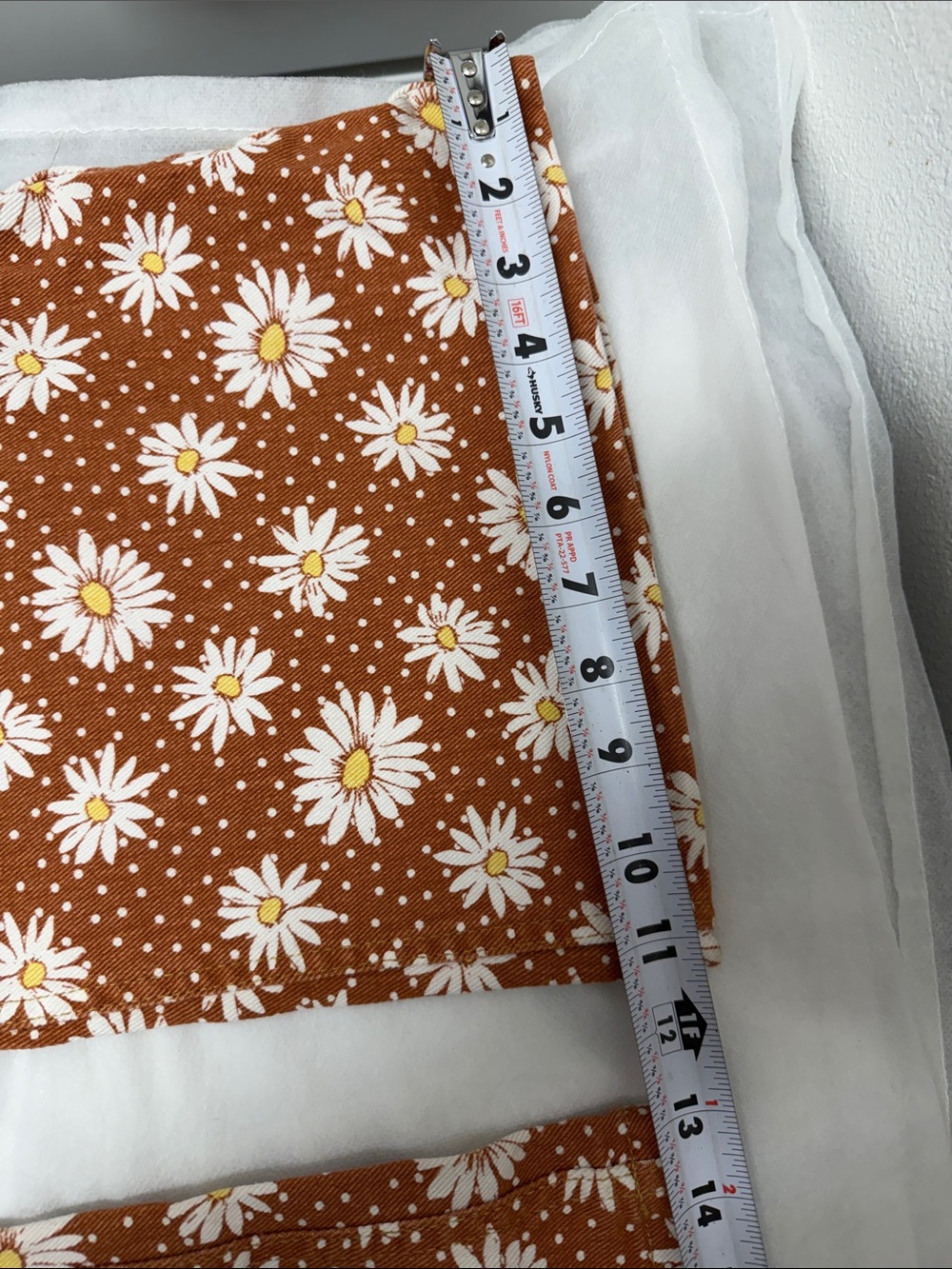 Wrangler Rust Daisy Print Wide-Leg Jeans - Picture 3 of 16